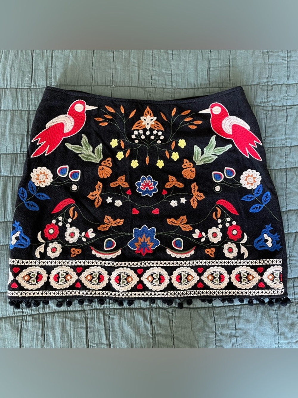 UMGEE Embroidered Mini Skirt